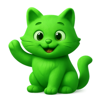 Thème chat vert